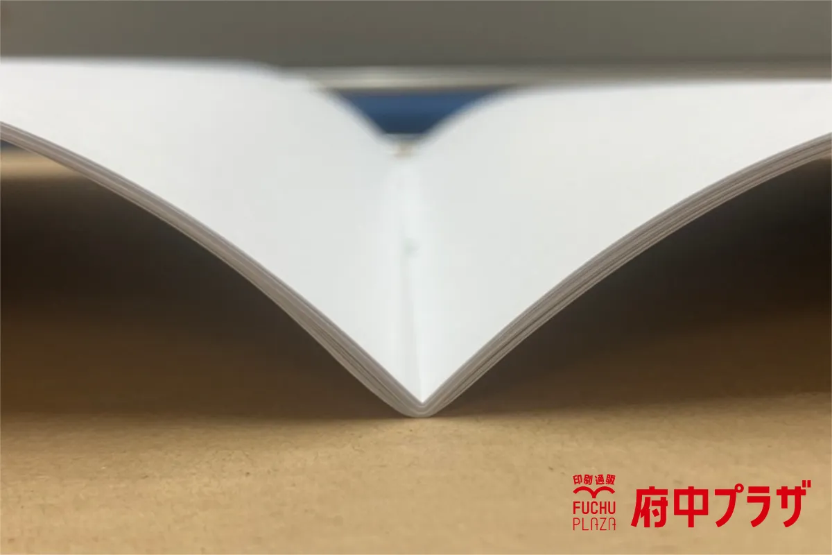中綴じ冊子 製本拡大イメージ